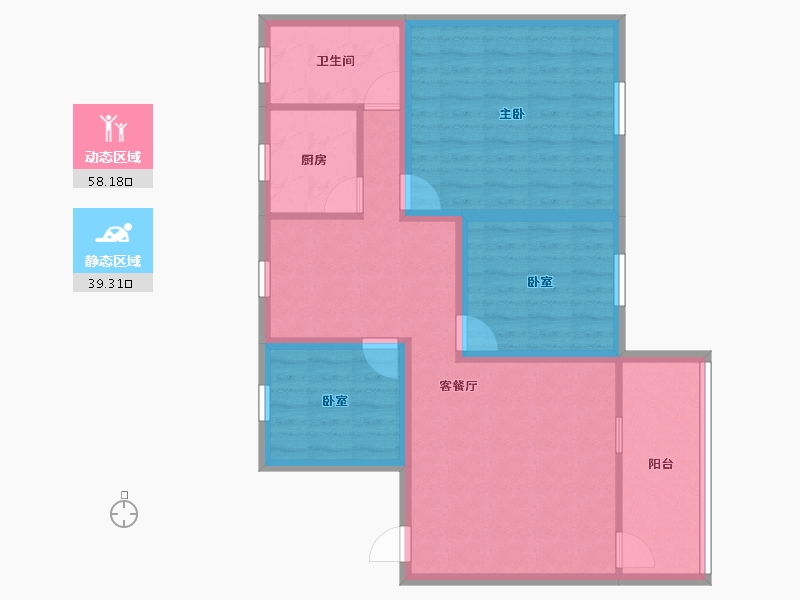 广东省-深圳市-南苑新村(西区)-86.96-户型库-动静分区