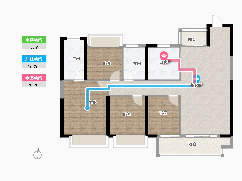 湖北省-武汉市-武汉城建电建滨江云城-110.40-户型库-动静线