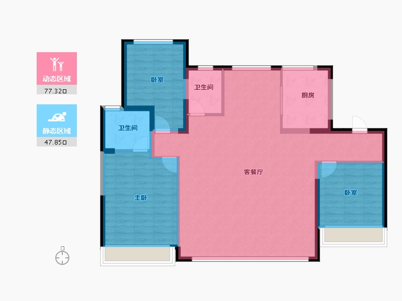 山东省-济南市-历控文誉城-114.40-户型库-动静分区