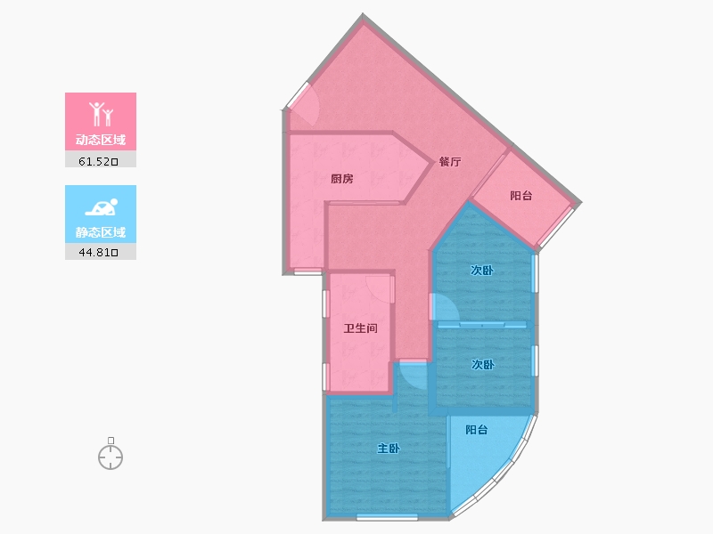 广东省-深圳市-锦绣花园四期-96.00-户型库-动静分区