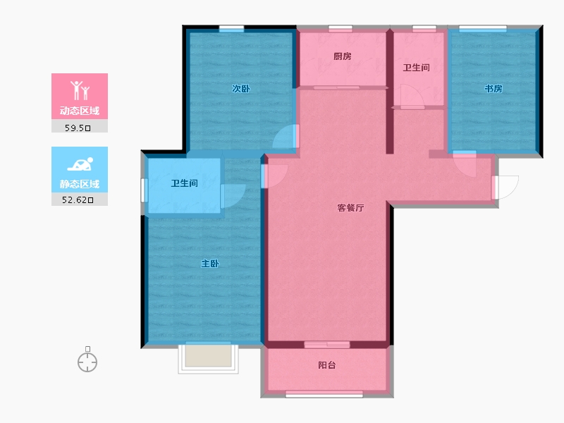 河南省-郑州市-商都阜园-100.00-户型库-动静分区