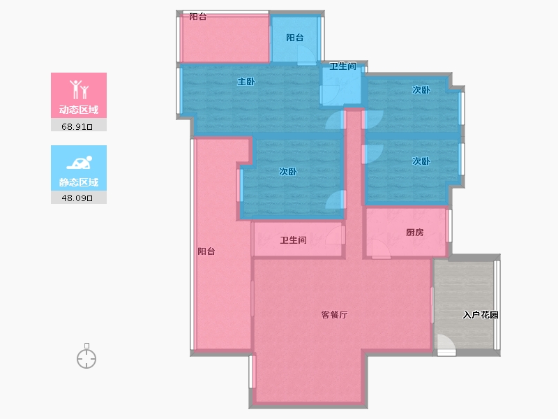 广东省-深圳市-宏发领域-110.99-户型库-动静分区