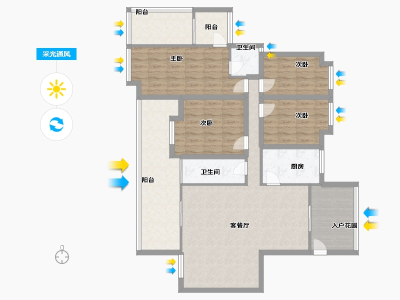 广东省-深圳市-宏发领域-110.99-户型库-采光通风