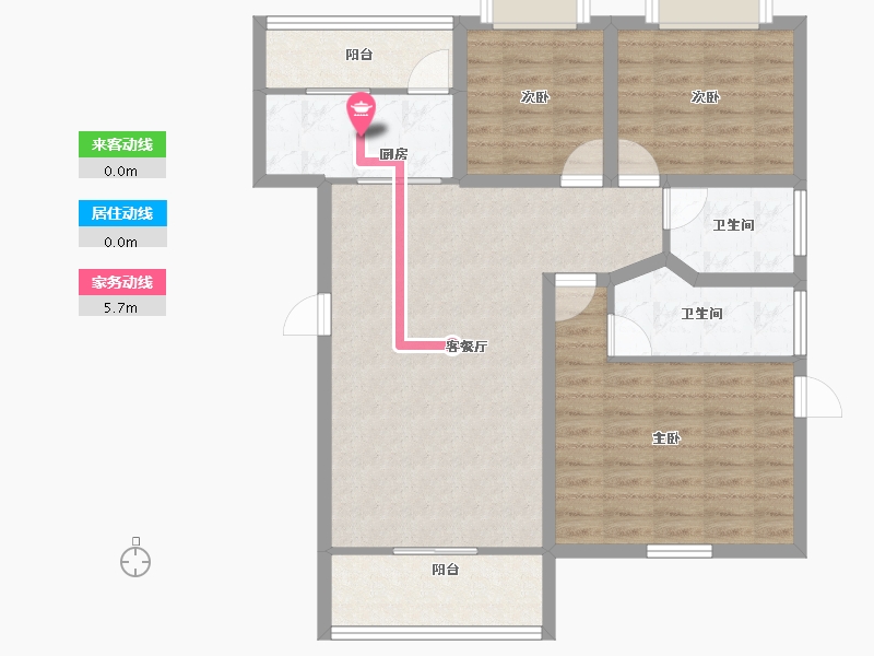 广东省-深圳市-学林雅院-91.25-户型库-动静线