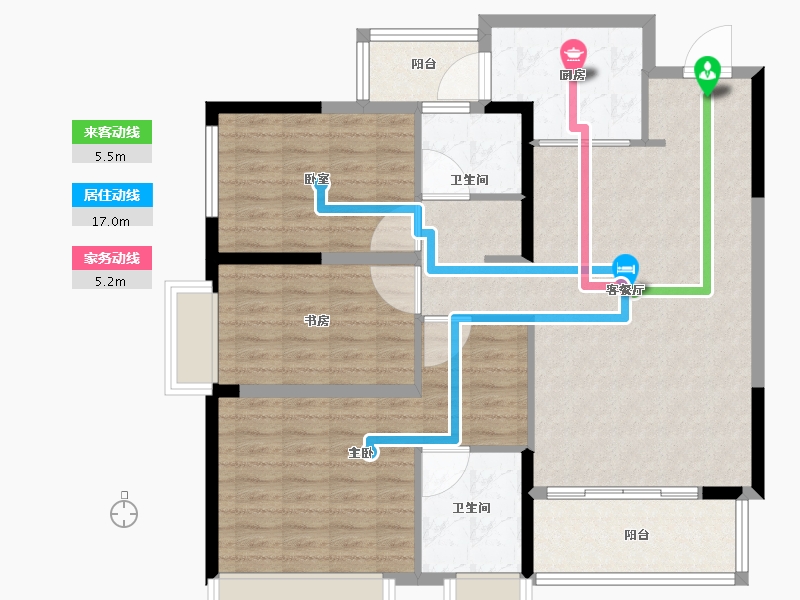 四川省-成都市-中交凤凰华府-108.01-户型库-动静线