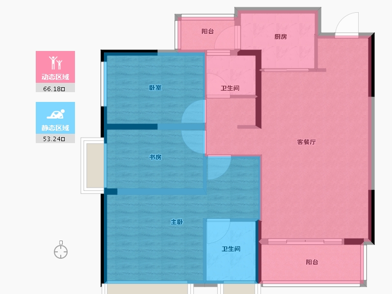 四川省-成都市-中交凤凰华府-108.01-户型库-动静分区