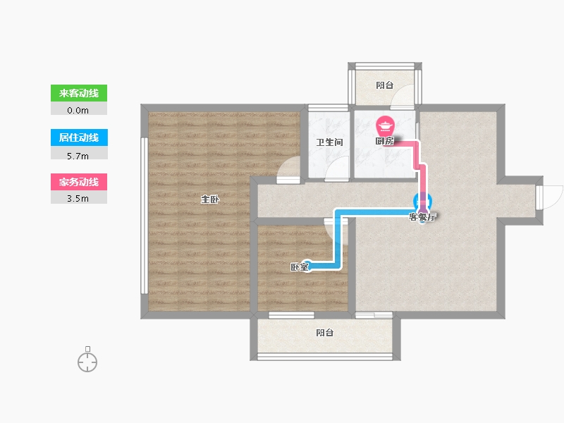 广东省-深圳市-嘉宾花园-79.48-户型库-动静线