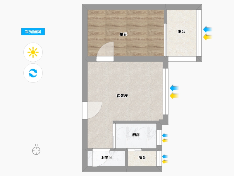 广东省-深圳市-花样年花郡-26.20-户型库-采光通风