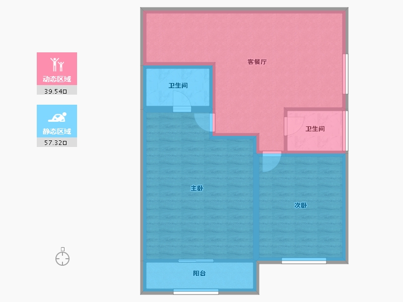 广东省-深圳市-流塘阳光-87.26-户型库-动静分区