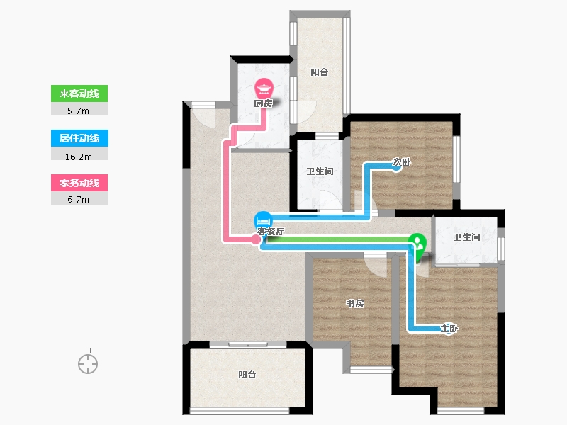 四川省-成都市-优品道-93.23-户型库-动静线