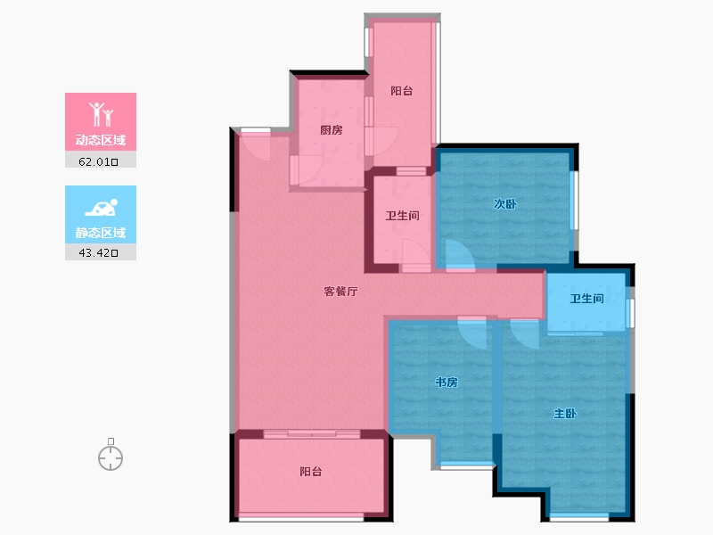 四川省-成都市-优品道-93.23-户型库-动静分区