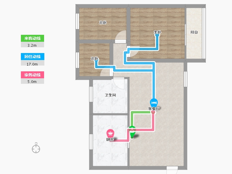 广东省-深圳市-建兴楼-75.26-户型库-动静线