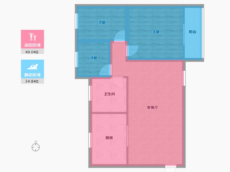 广东省-深圳市-建兴楼-75.26-户型库-动静分区