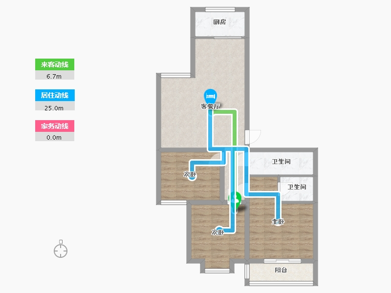 河北省-邯郸市-邯钢百六文明小区-100.00-户型库-动静线