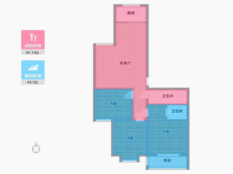 河北省-邯郸市-邯钢百六文明小区-100.00-户型库-动静分区