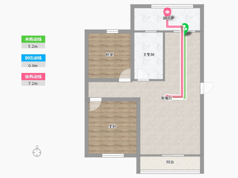 广东省-深圳市-桦润馨居-69.95-户型库-动静线