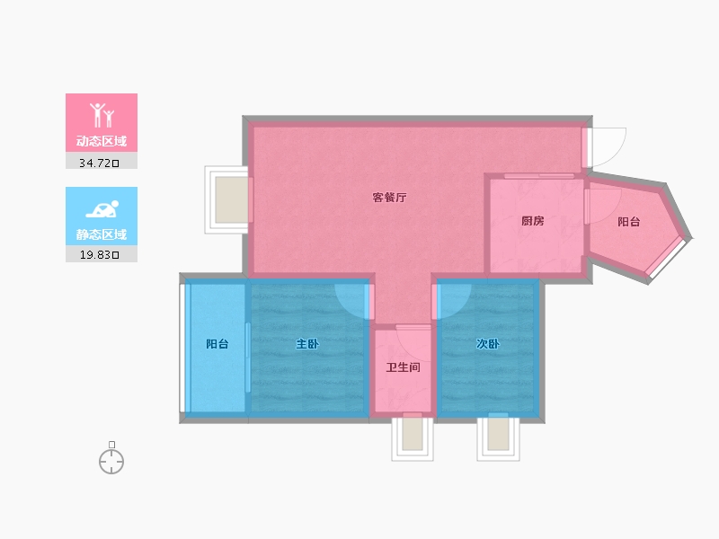 广东省-深圳市-信和自由广场-47.84-户型库-动静分区