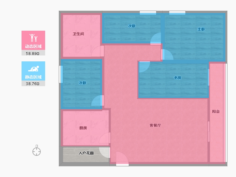 广东省-深圳市-云海天城-90.05-户型库-动静分区