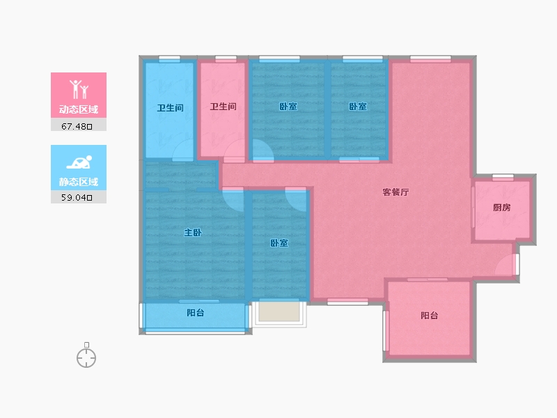 广东省-深圳市-星海名城(六期)-112.52-户型库-动静分区