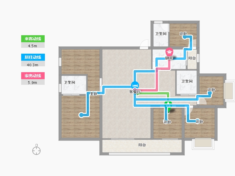 广东省-深圳市-富通蟠龙居-122.41-户型库-动静线