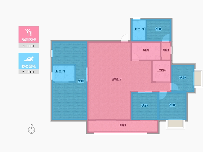 广东省-深圳市-富通蟠龙居-122.41-户型库-动静分区