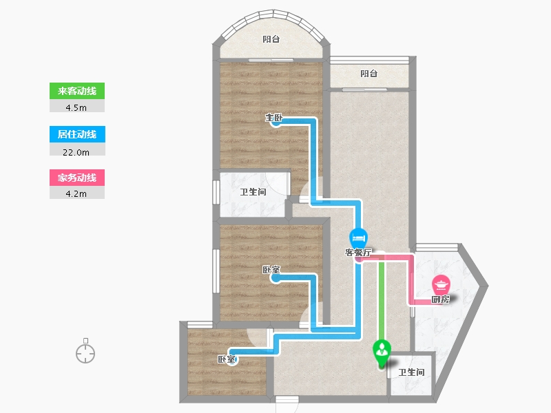 广东省-深圳市-深南花园-80.70-户型库-动静线