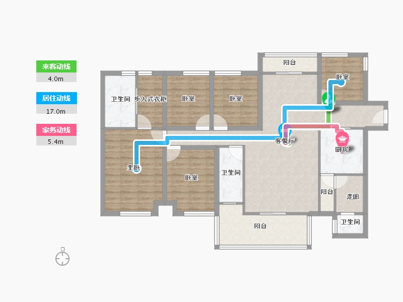 广东省-深圳市-大冲城市花园-121.85-户型库-动静线