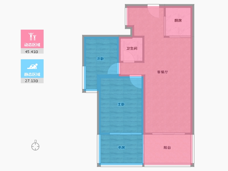 广东省-深圳市-碧榕湾-65.22-户型库-动静分区