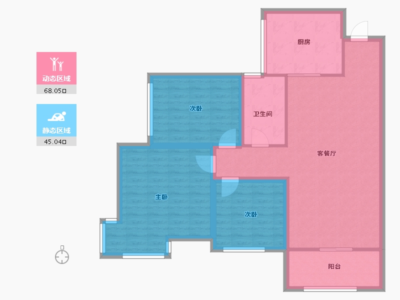 广东省-深圳市-香莎公馆-102.22-户型库-动静分区