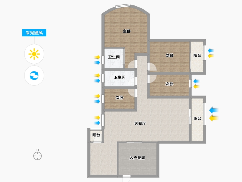 广东省-深圳市-金泓凯旋城-117.15-户型库-采光通风