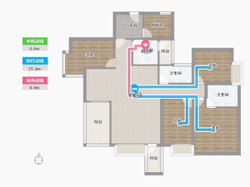 广东省-深圳市-碧海富通城一期-119.14-户型库-动静线