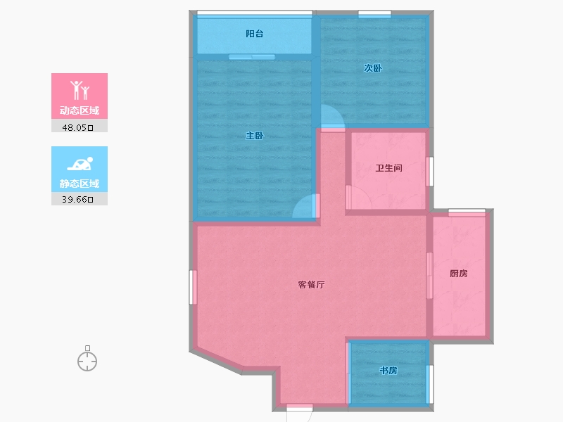 广东省-深圳市-怡园大厦-78.40-户型库-动静分区