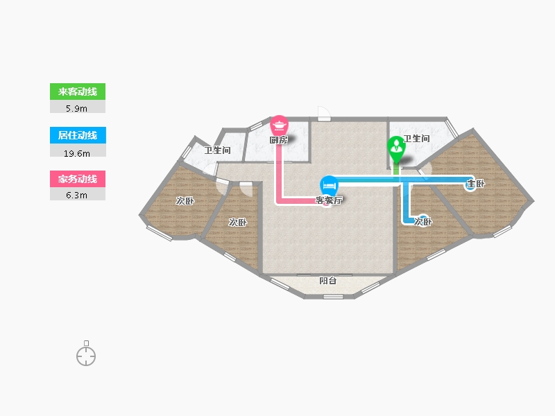 广东省-深圳市-汇景豪苑-154.39-户型库-动静线