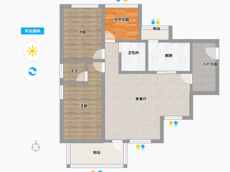 广东省-深圳市-崇文小区-78.80-户型库-采光通风