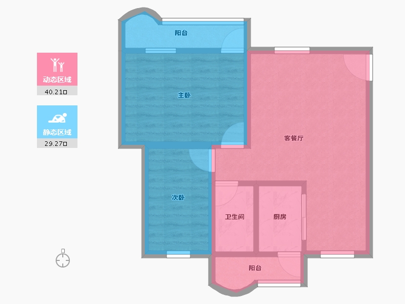 广东省-深圳市-南苑新村(西区)-61.44-户型库-动静分区