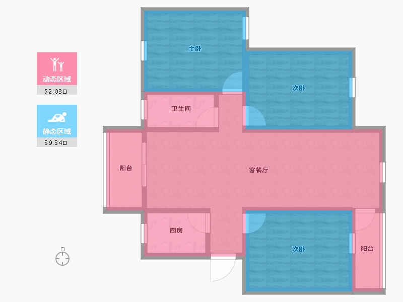 广东省-深圳市-南油生活区(A区)-80.80-户型库-动静分区