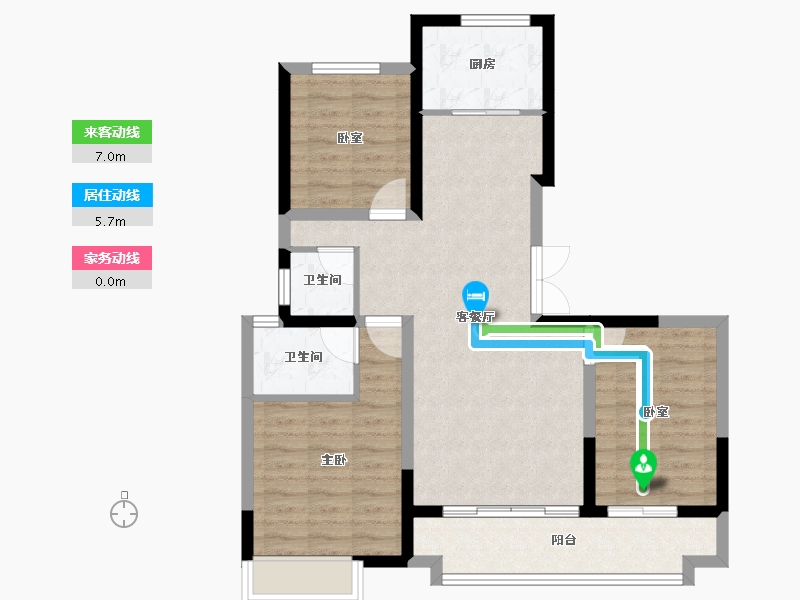 河北省-邢台市-德铭棠悦府-81.17-户型库-动静线