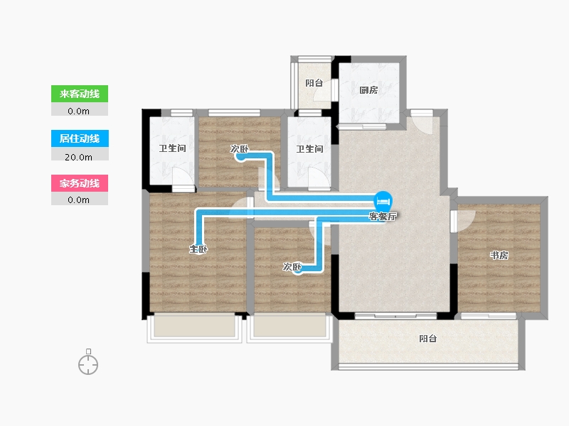 四川省-成都市-龙潭寺TOD龙潭九章-97.94-户型库-动静线