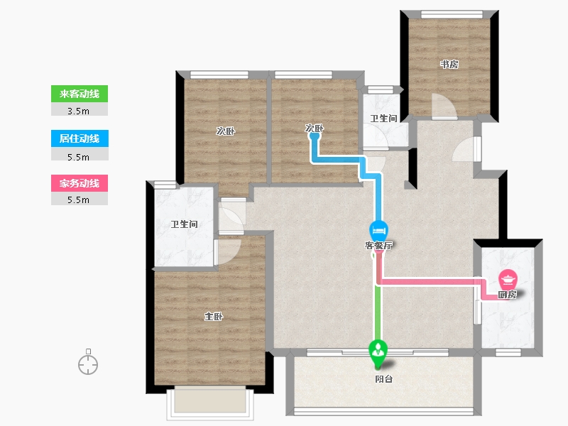 四川省-成都市-万科金域华府-110.00-户型库-动静线