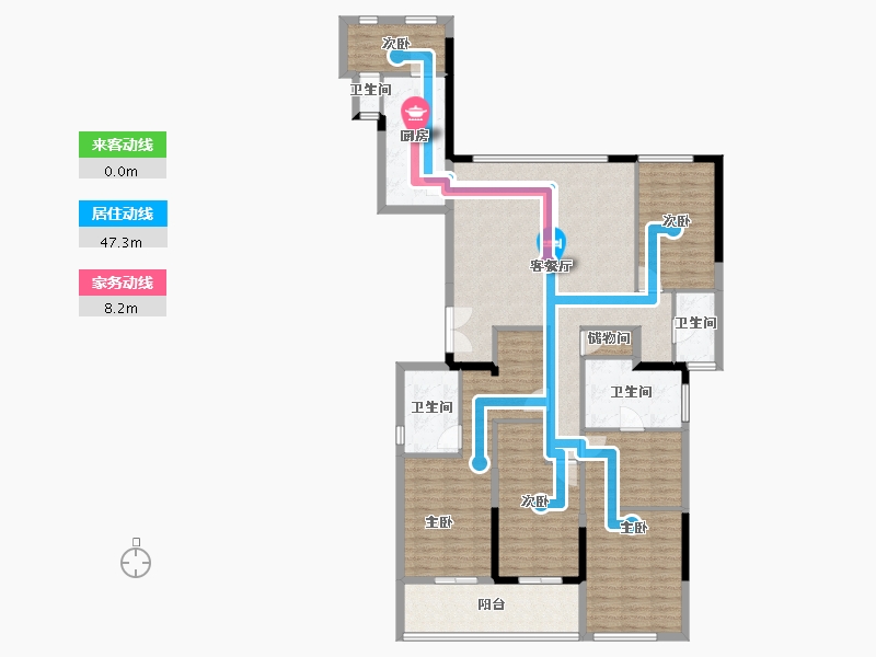 福建省-福州市-大东海公园府-141.50-户型库-动静线