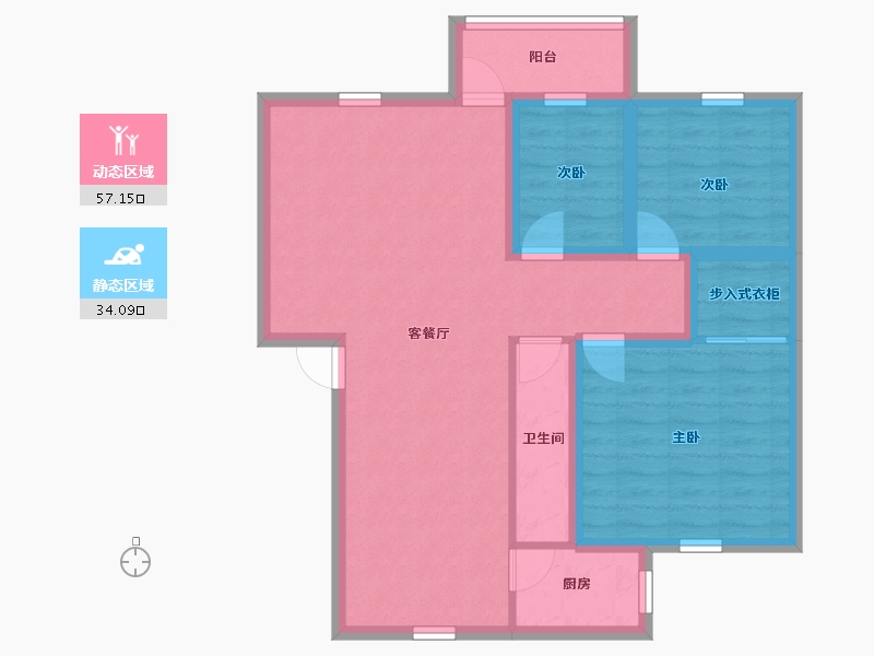 广东省-深圳市-雅涛花园-81.12-户型库-动静分区