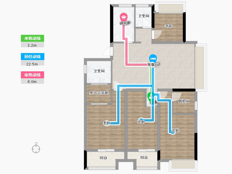 浙江省-丽水市-安欣小区-114.57-户型库-动静线