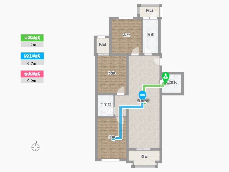 湖南省-长沙市-湖南邮电职业技术学院-女生公寓-112.00-户型库-动静线