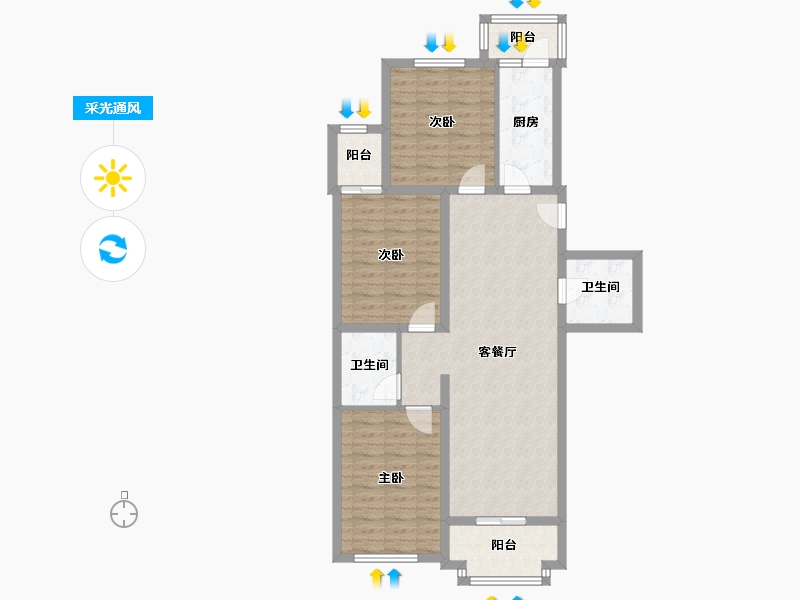 湖南省-长沙市-湖南邮电职业技术学院-女生公寓-112.00-户型库-采光通风