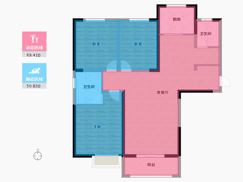 河南省-郑州市-商都阜园-108.00-户型库-动静分区