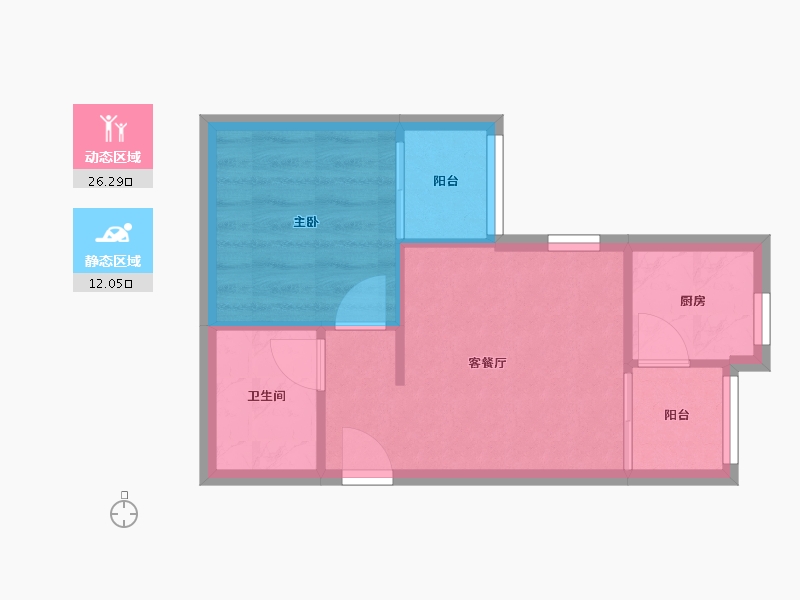 重庆-重庆市-和锦家园-B区-35.16-户型库-动静分区