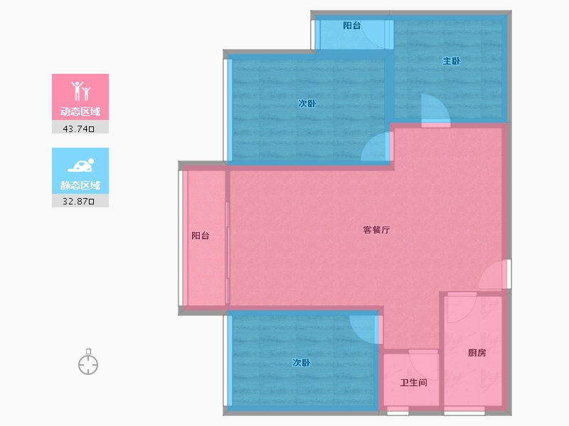 广东省-深圳市-华晖云门-68.00-户型库-动静分区