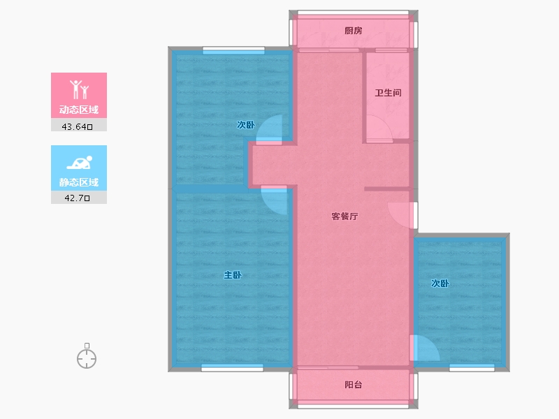 广东省-深圳市-翠珠小区-76.87-户型库-动静分区