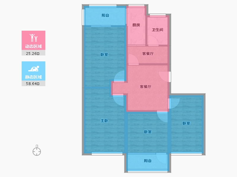 广东省-深圳市-文星花园-73.94-户型库-动静分区