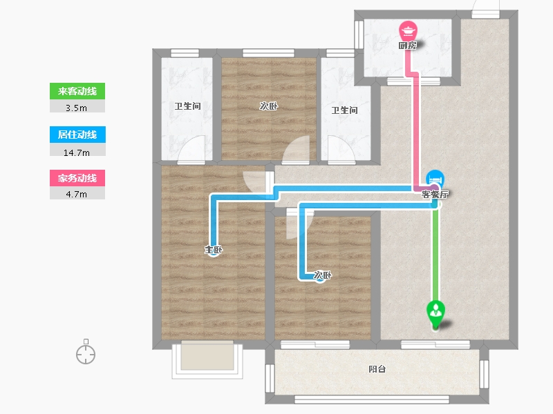 河北省-邯郸市-腾飞城-96.28-户型库-动静线